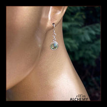 Load image into Gallery viewer, zodiac Leo spiral earrings