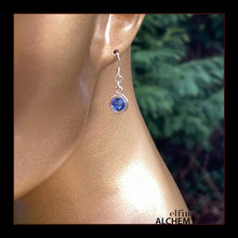 Load image into Gallery viewer, zodiac Virgo spiral earrings