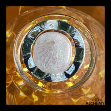 Load image into Gallery viewer, elfin alchemy unique large white sparkles glass brooch handcrafted for you in Lancashire