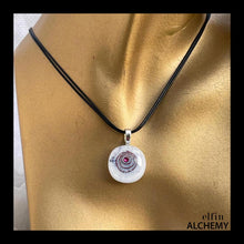 Load image into Gallery viewer, zodiac Cancer birthstone spiral pendant