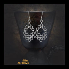 Load image into Gallery viewer, scroll earrings silver