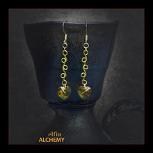 Load image into Gallery viewer, vine scroll earrings metallic