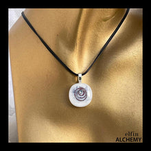 Load image into Gallery viewer, zodiac Pisces birthstone spiral pendant
