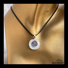 Load image into Gallery viewer, zodiac Aries birthstone spiral pendant
