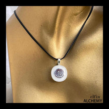 Load image into Gallery viewer, zodiac Gemini birthstone spiral pendant
